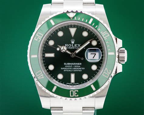 rolex submariner green and black